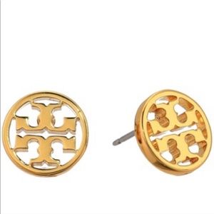 ⭐️tory burch⭐️ gold logo stud earrings